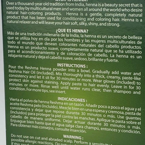 2 Packs of 100% Natural Reshma Femma Henna Rich Conditioning RAVEN-BLACK  2.12. - Picture 5 of 14